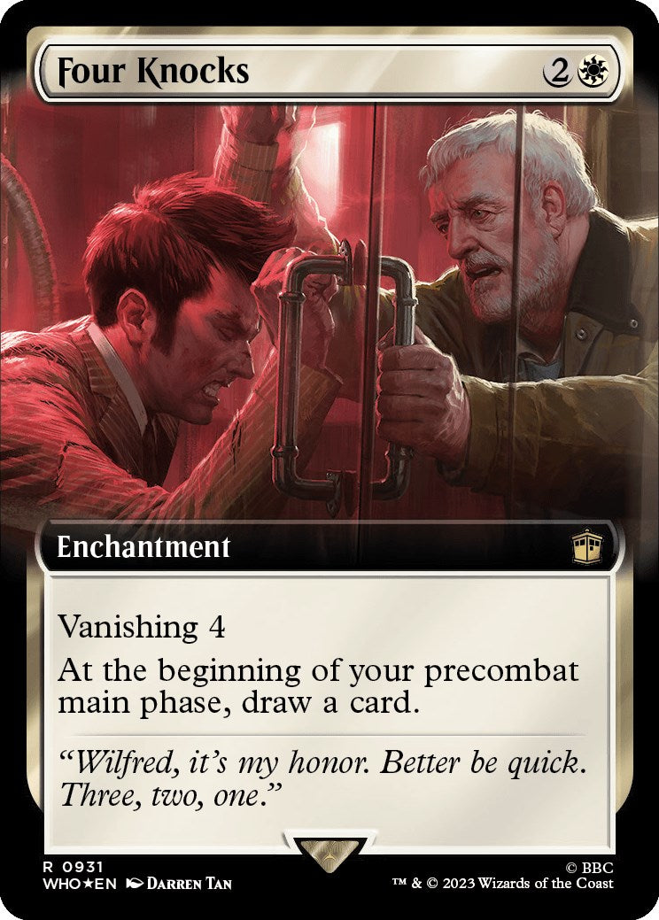 Four Knocks (Extended Art) (Surge Foil) [Doctor Who] | Gate City Games LLC