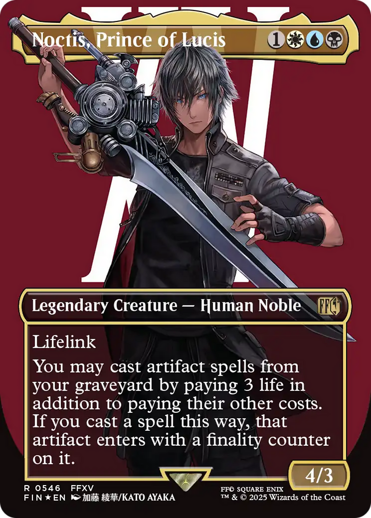 Noctis, Prince of Lucis (Borderless) (Surge Foil) [FINAL FANTASY] | Gate City Games LLC