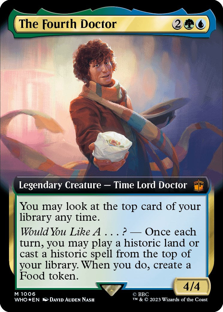 The Fourth Doctor (Extended Art) (Surge Foil) [Doctor Who] | Gate City Games LLC