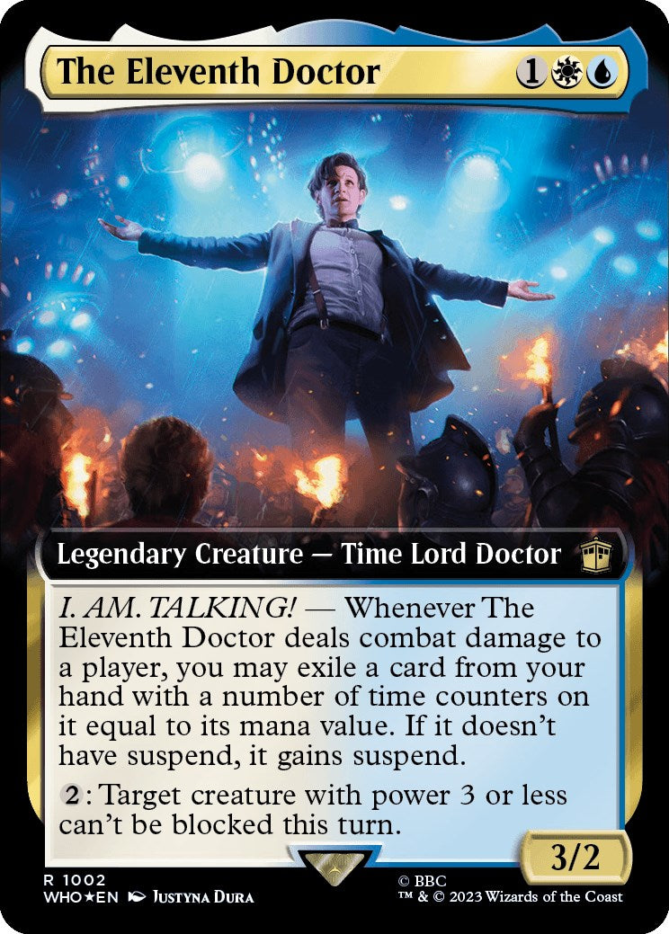 The Eleventh Doctor (Extended Art) (Surge Foil) [Doctor Who] | Gate City Games LLC