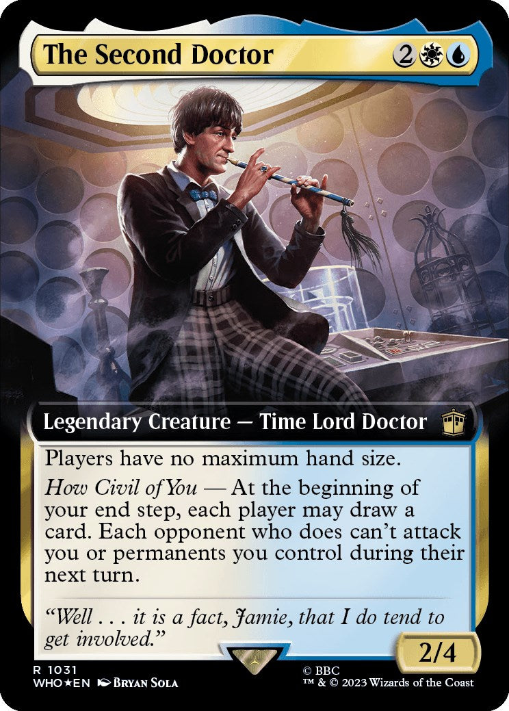 The Second Doctor (Extended Art) (Surge Foil) [Doctor Who] | Gate City Games LLC