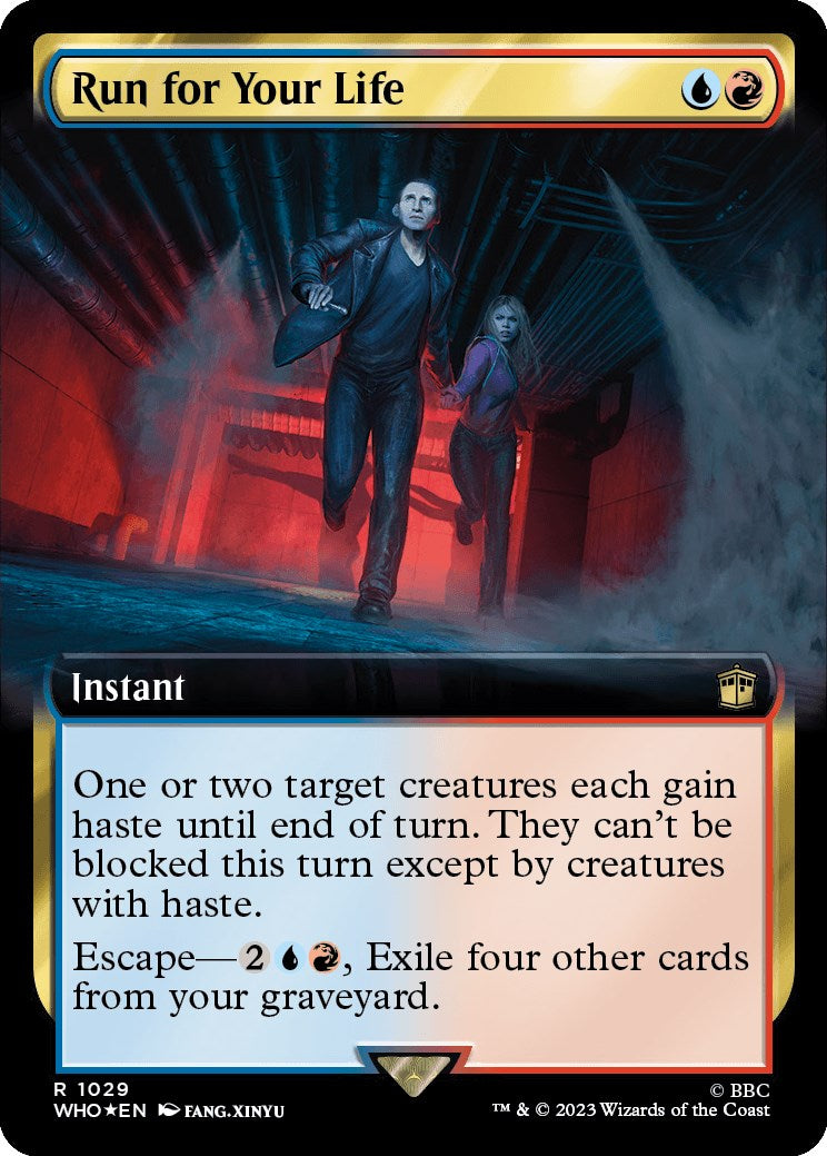 Run for Your Life (Extended Art) (Surge Foil) [Doctor Who] | Gate City Games LLC