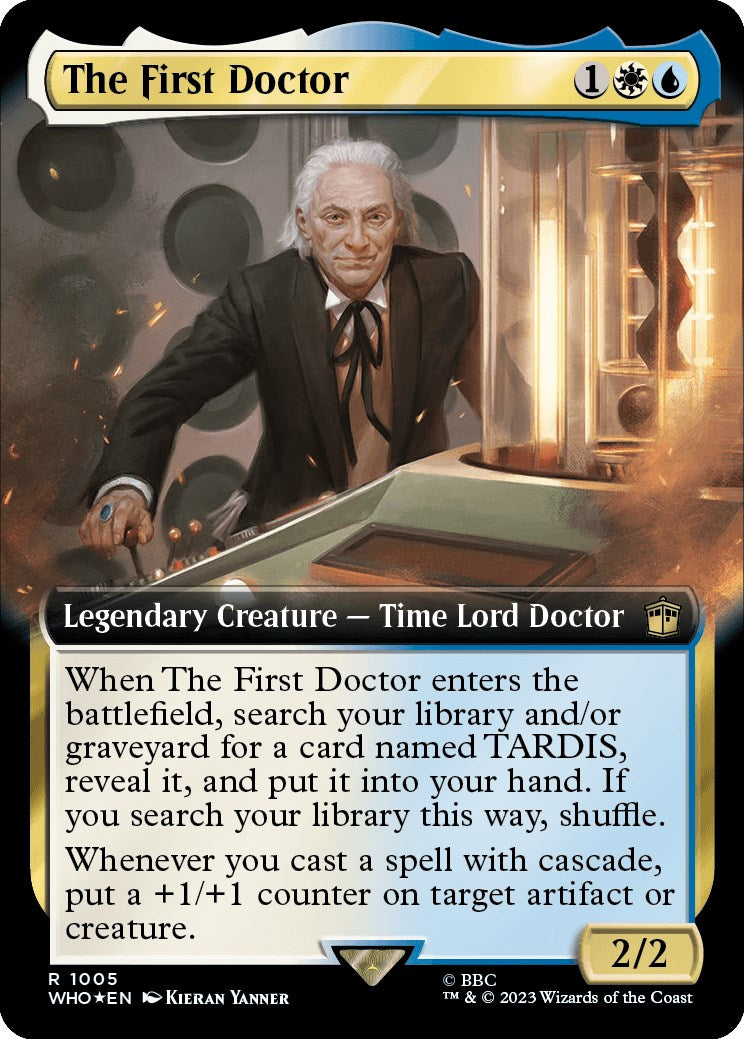 The First Doctor (Extended Art) (Surge Foil) [Doctor Who] | Gate City Games LLC