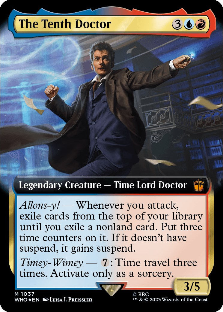 The Tenth Doctor (Extended Art) (Surge Foil) [Doctor Who] | Gate City Games LLC