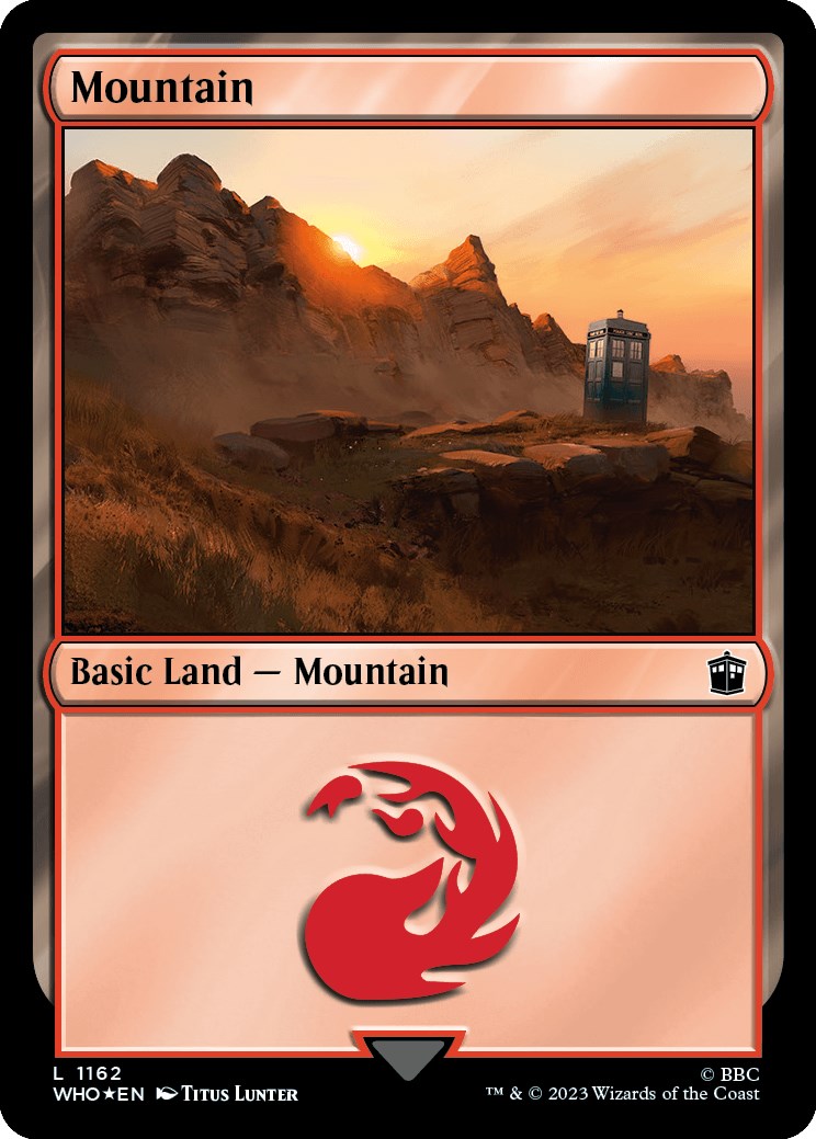 Mountain (1162) (Surge Foil) [Doctor Who] | Gate City Games LLC