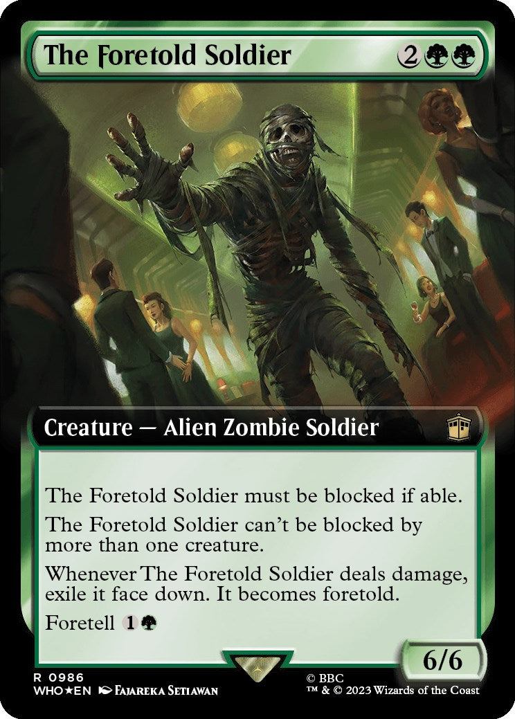 The Foretold Soldier (Extended Art) (Surge Foil) [Doctor Who] | Gate City Games LLC