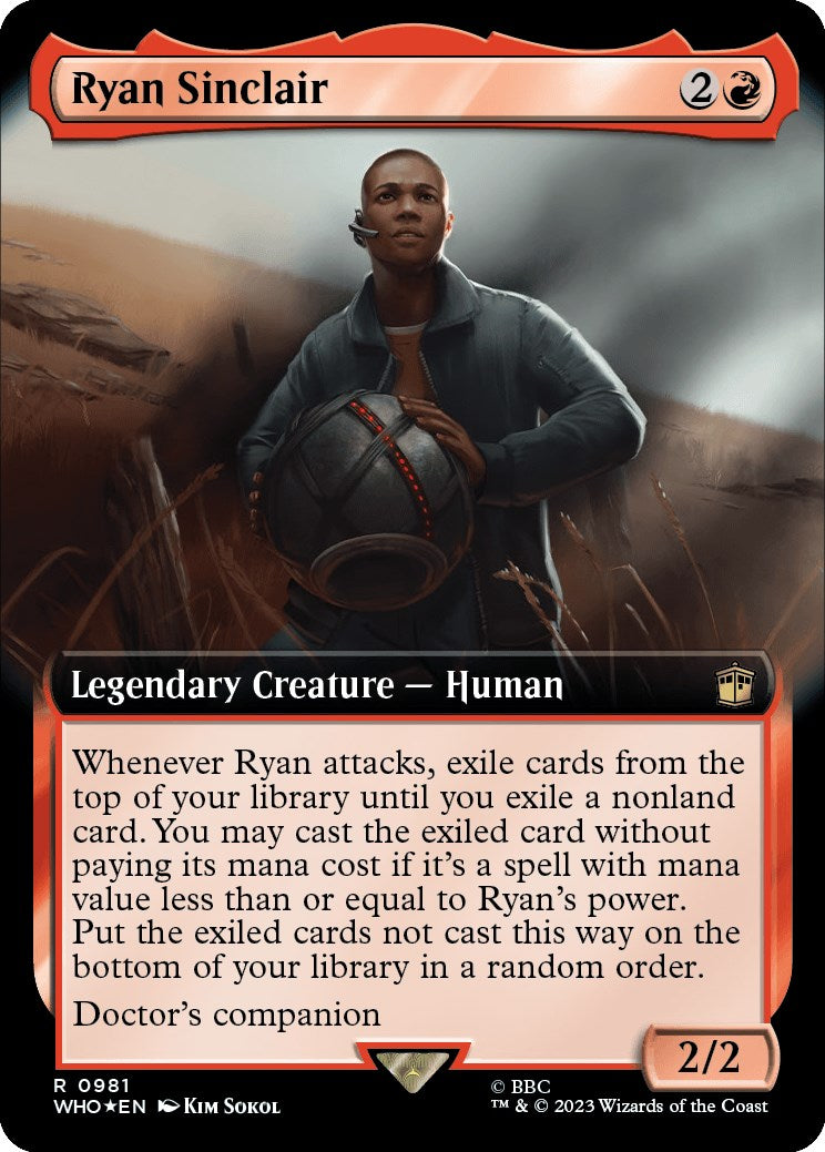 Ryan Sinclair (Extended Art) (Surge Foil) [Doctor Who] | Gate City Games LLC