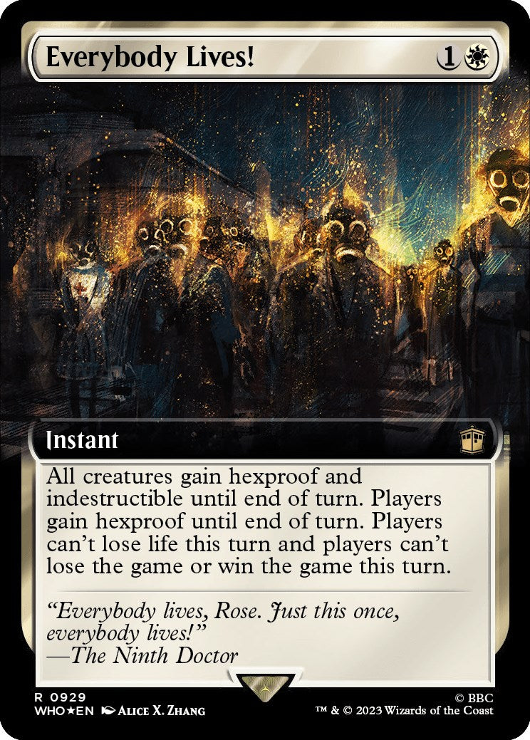 Everybody Lives! (Extended Art) (Surge Foil) [Doctor Who] | Gate City Games LLC