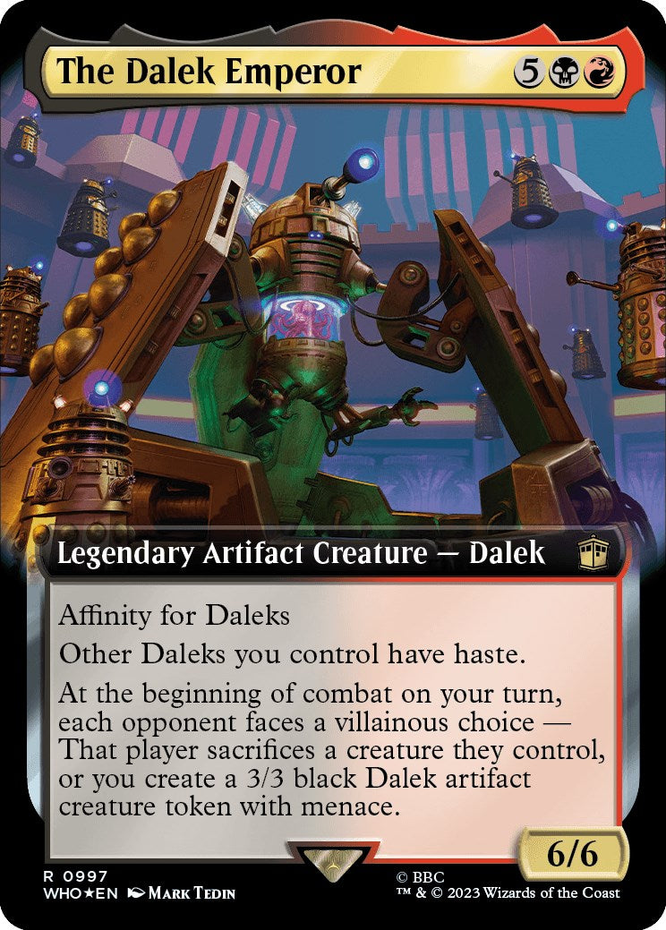 The Dalek Emperor (Extended Art) (Surge Foil) [Doctor Who] | Gate City Games LLC