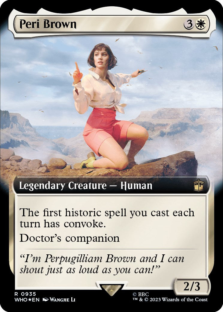 Peri Brown (Extended Art) (Surge Foil) [Doctor Who] | Gate City Games LLC