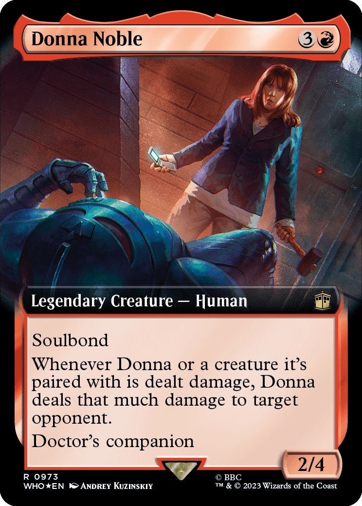 Donna Noble (Extended Art) (Surge Foil) [Doctor Who] | Gate City Games LLC