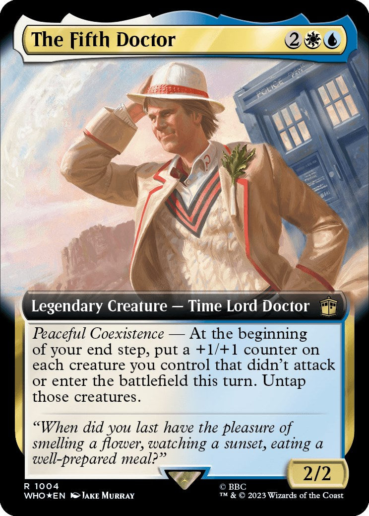 The Fifth Doctor (Extended Art) (Surge Foil) [Doctor Who] | Gate City Games LLC