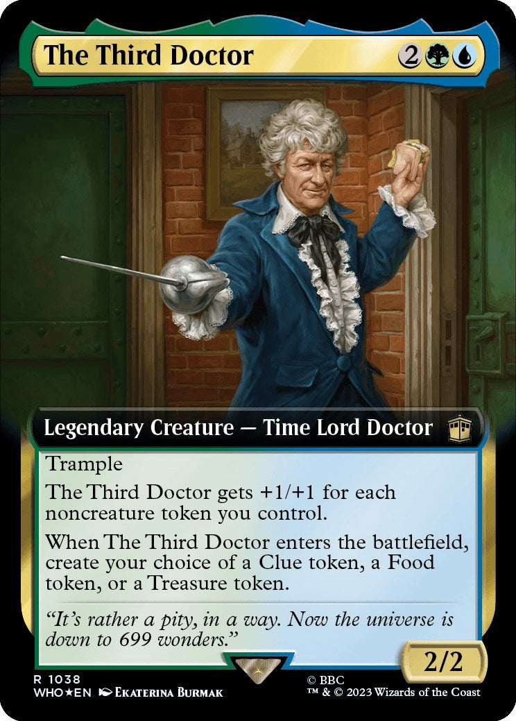 The Third Doctor (Extended Art) (Surge Foil) [Doctor Who] | Gate City Games LLC