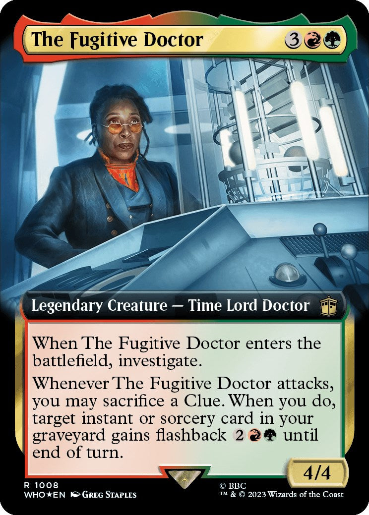 The Fugitive Doctor (Extended Art) (Surge Foil) [Doctor Who] | Gate City Games LLC