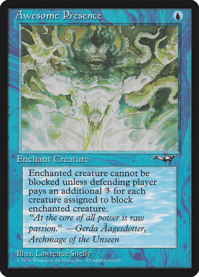 Awesome Presence (Creature Facing) [Alliances] | Gate City Games LLC