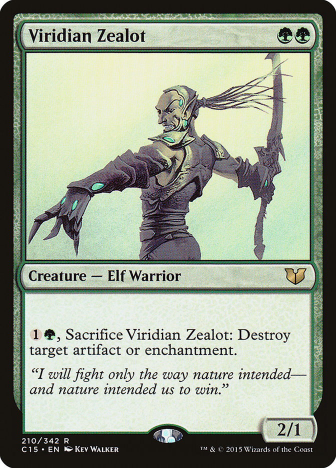 Viridian Zealot [Commander 2015] | Gate City Games LLC