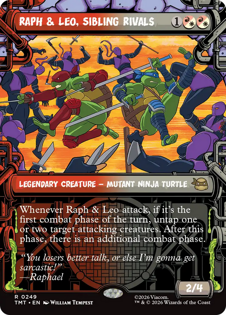 Raph & Leo, Sibling Rivals (Showcase) [Teenage Mutant Ninja Turtles] | Gate City Games LLC