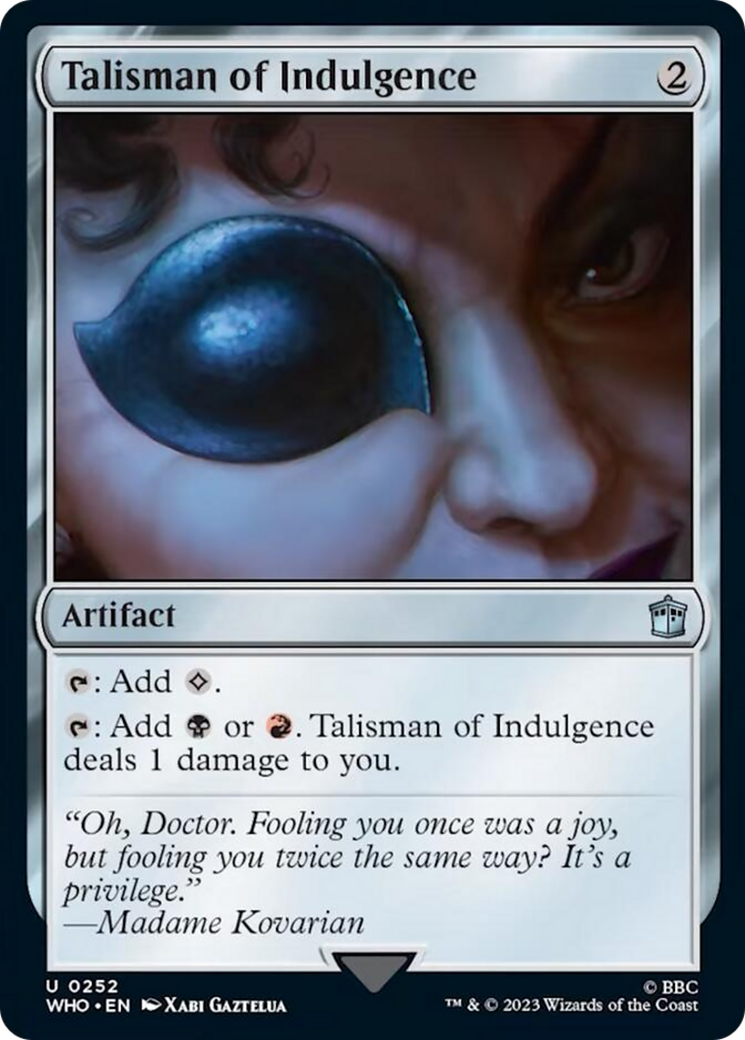 Talisman of Indulgence [Doctor Who] | Gate City Games LLC