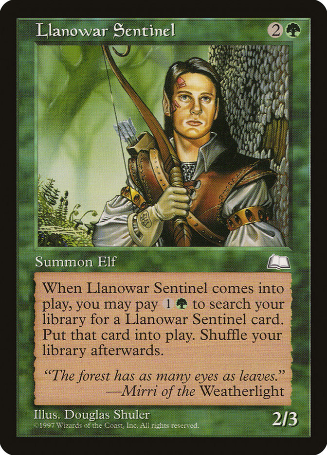 Llanowar Sentinel [Weatherlight] | Gate City Games LLC