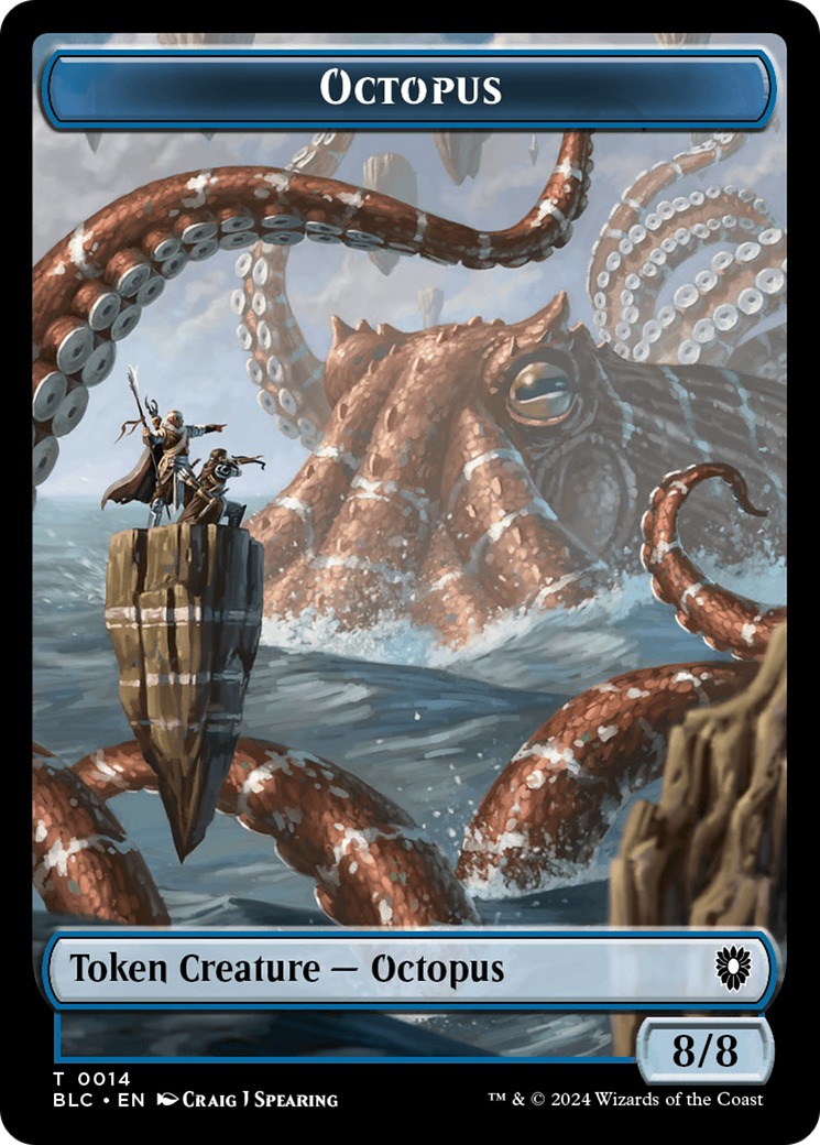 Octopus // Rabbit Double-Sided Token [Bloomburrow Commander Tokens] | Gate City Games LLC