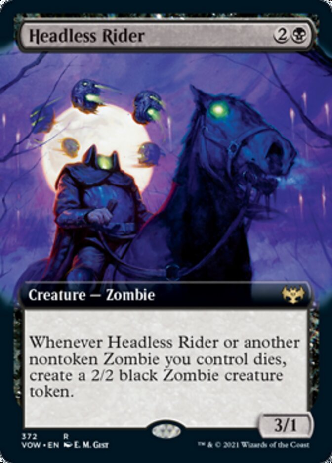 Headless Rider (Extended Art) [Innistrad: Crimson Vow] | Gate City Games LLC