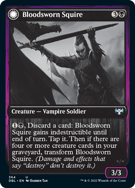 Bloodsworn Squire // Bloodsworn Knight [Innistrad: Double Feature] | Gate City Games LLC