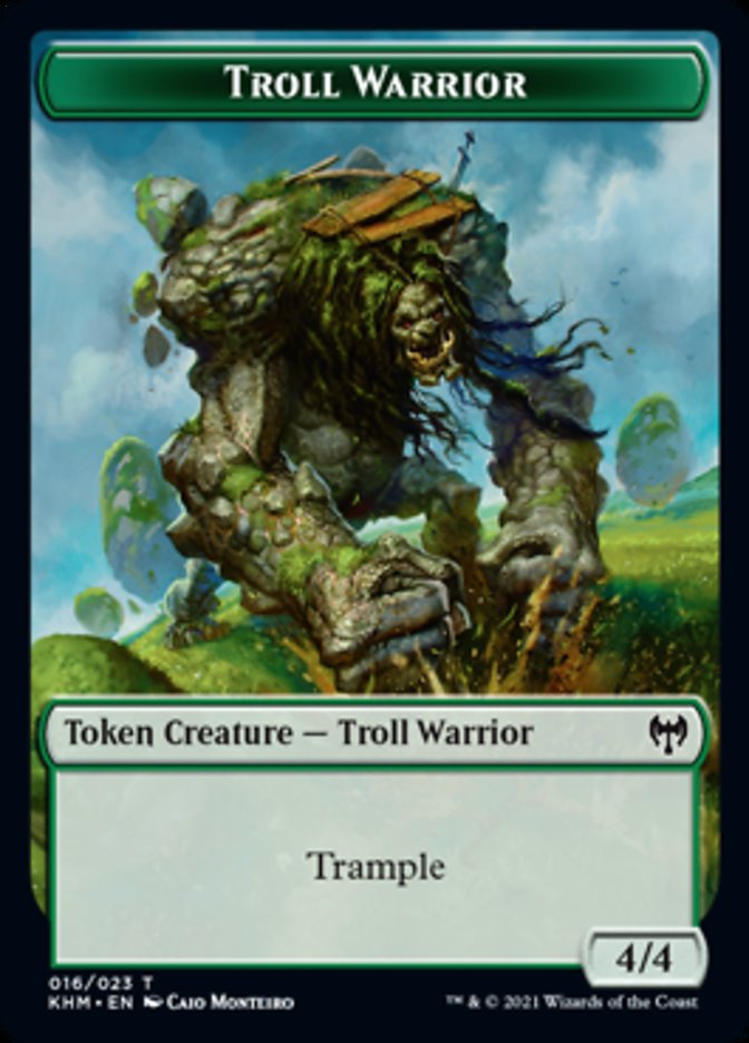 Troll Warrior Token [Kaldheim Tokens] | Gate City Games LLC