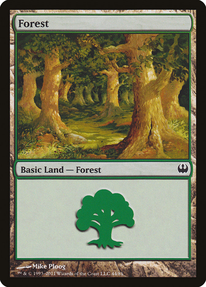 Forest (44) [Duel Decks: Knights vs. Dragons] | Gate City Games LLC