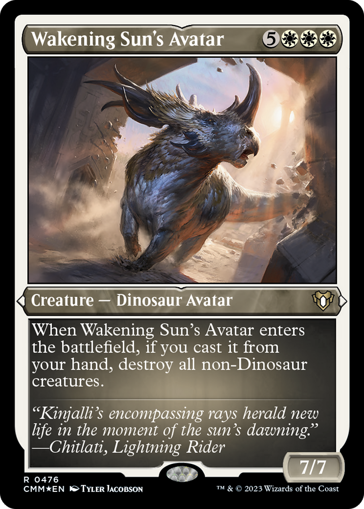 Wakening Sun's Avatar (Foil Etched) [Commander Masters] | Gate City Games LLC