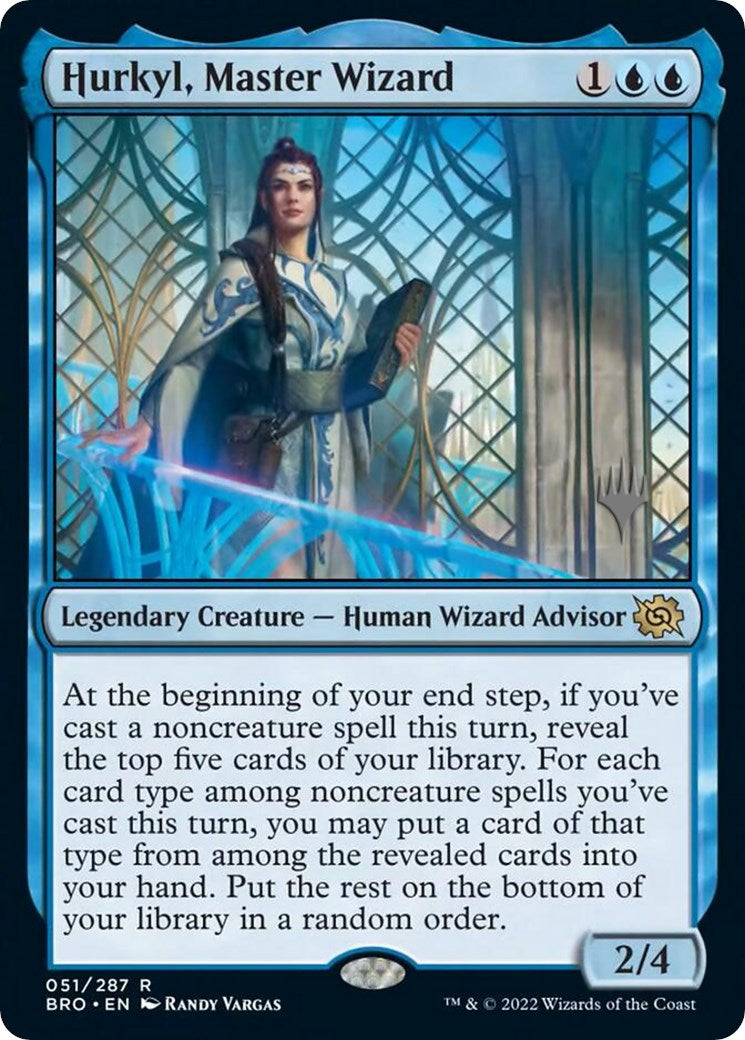 Hurkyl, Master Wizard (Promo Pack) [The Brothers' War Promos] | Gate City Games LLC