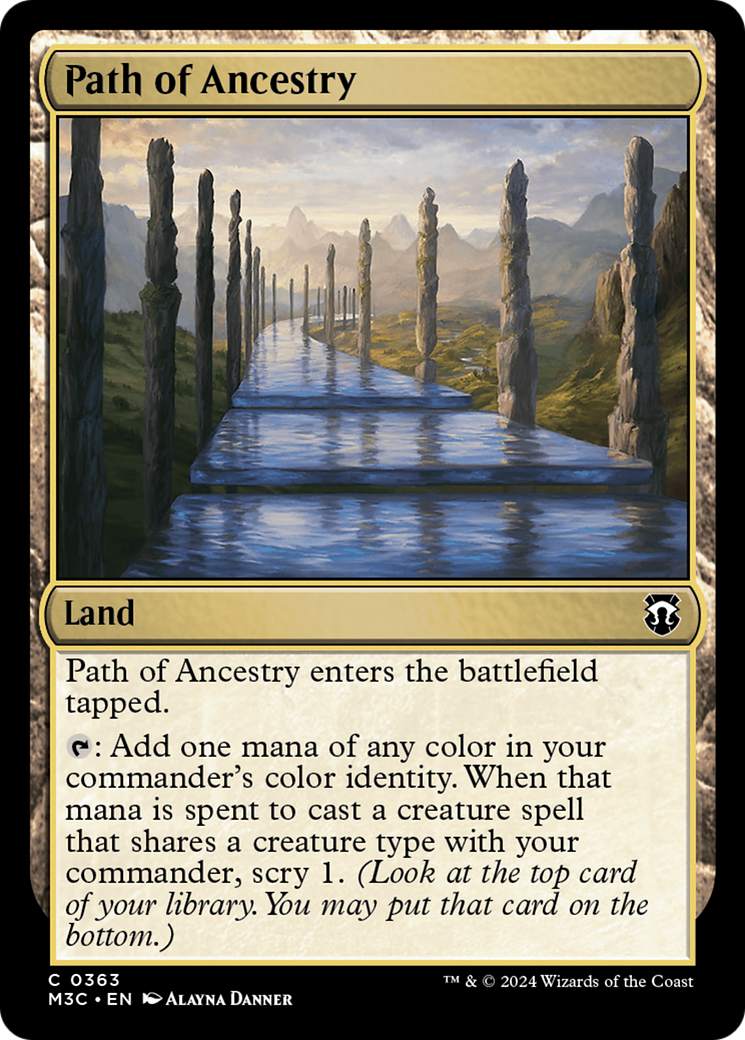 Path of Ancestry (Ripple Foil) [Modern Horizons 3 Commander] | Gate City Games LLC