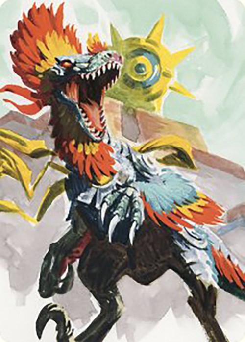 Pantlaza, Sun-Favored Art Card [The Lost Caverns of Ixalan Art Series] | Gate City Games LLC