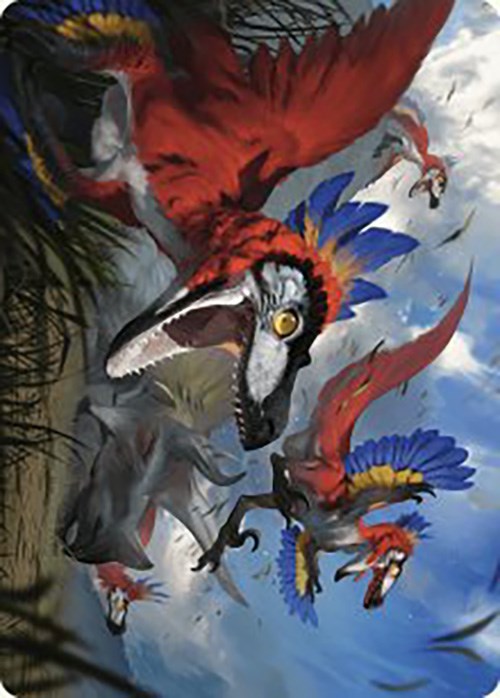 Wrathful Raptors Art Card [The Lost Caverns of Ixalan Art Series] | Gate City Games LLC