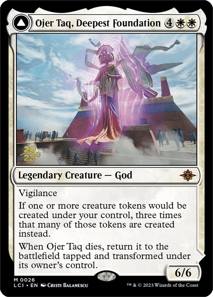 Ojer Taq, Deepest Foundation // Temple of Civilization [The Lost Caverns of Ixalan Prerelease Cards] | Gate City Games LLC