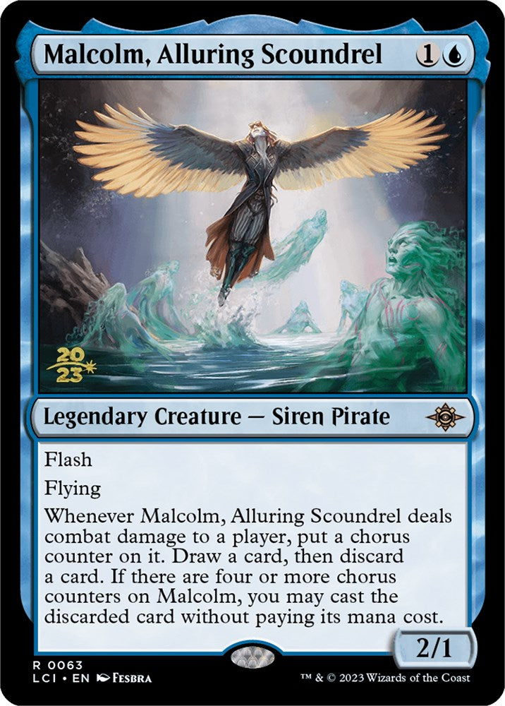 Malcolm, Alluring Scoundrel [The Lost Caverns of Ixalan Prerelease Cards] | Gate City Games LLC