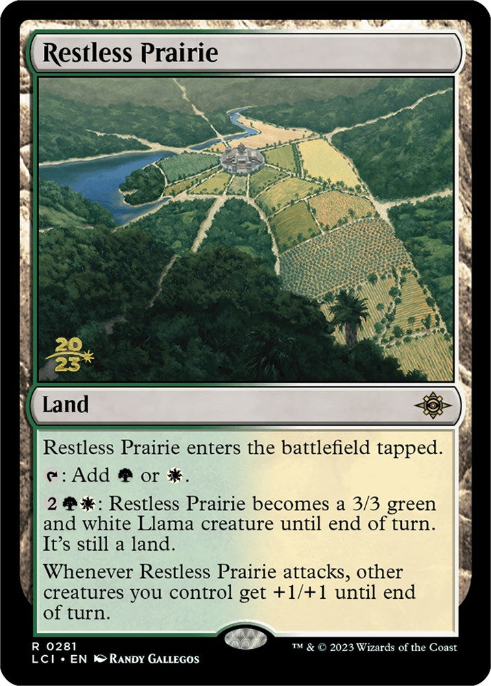 Restless Prairie [The Lost Caverns of Ixalan Prerelease Cards] | Gate City Games LLC