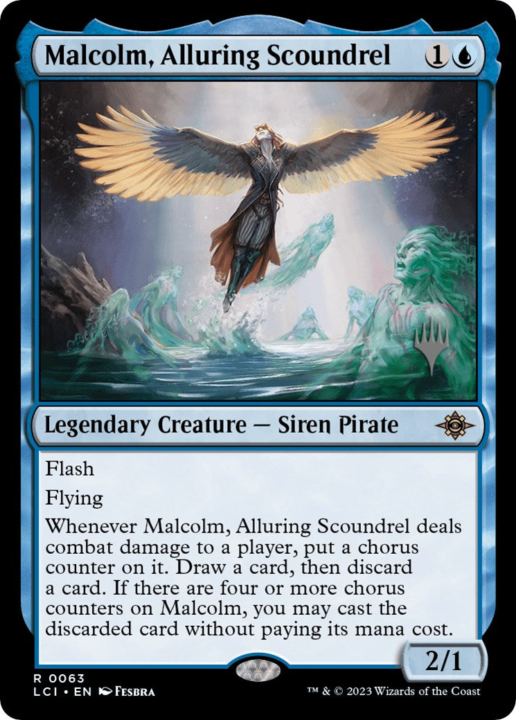 Malcolm, Alluring Scoundrel (Promo Pack) [The Lost Caverns of Ixalan Promos] | Gate City Games LLC