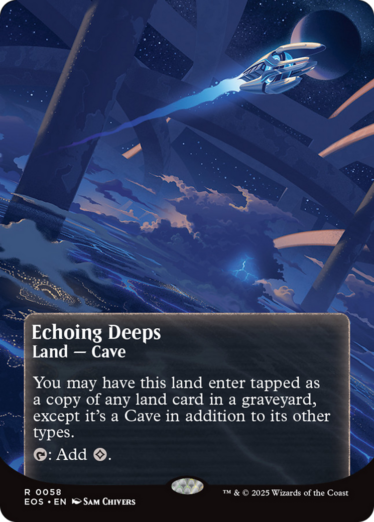Echoing Deeps (0058) (Borderless) [Edge of Eternities: Stellar Sights] | Gate City Games LLC