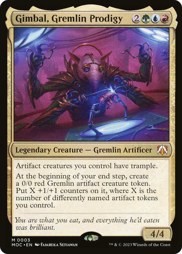 Gimbal, Gremlin Prodigy [March of the Machine Commander] | Gate City Games LLC