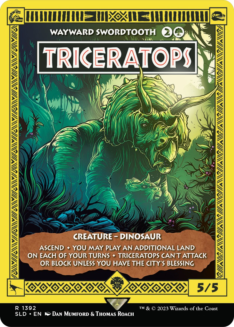 Triceratops - Wayward Swordtooth [Secret Lair Drop Series] | Gate City Games LLC