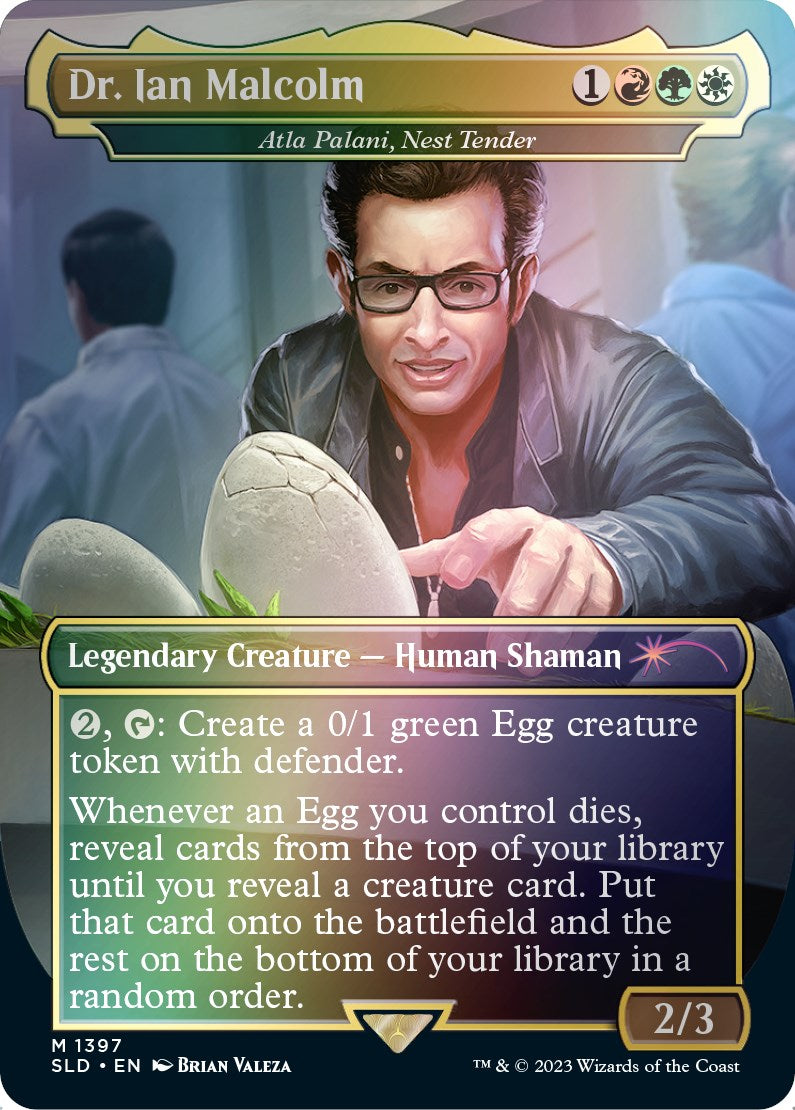 Dr. Ian Malcolm - Atla Palani, Nest Tender (Rainbow Foil) [Secret Lair Drop Series] | Gate City Games LLC