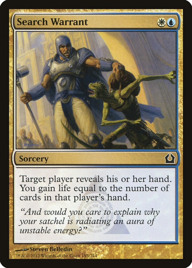 Search Warrant [Return to Ravnica] | Gate City Games LLC