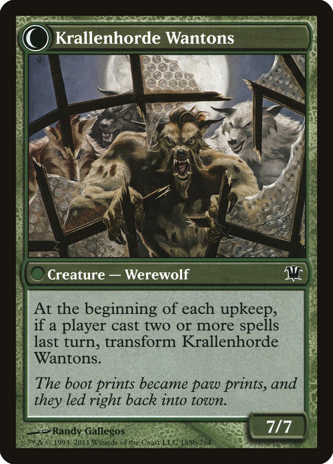 Grizzled Outcasts // Krallenhorde Wantons [Innistrad] | Gate City Games LLC