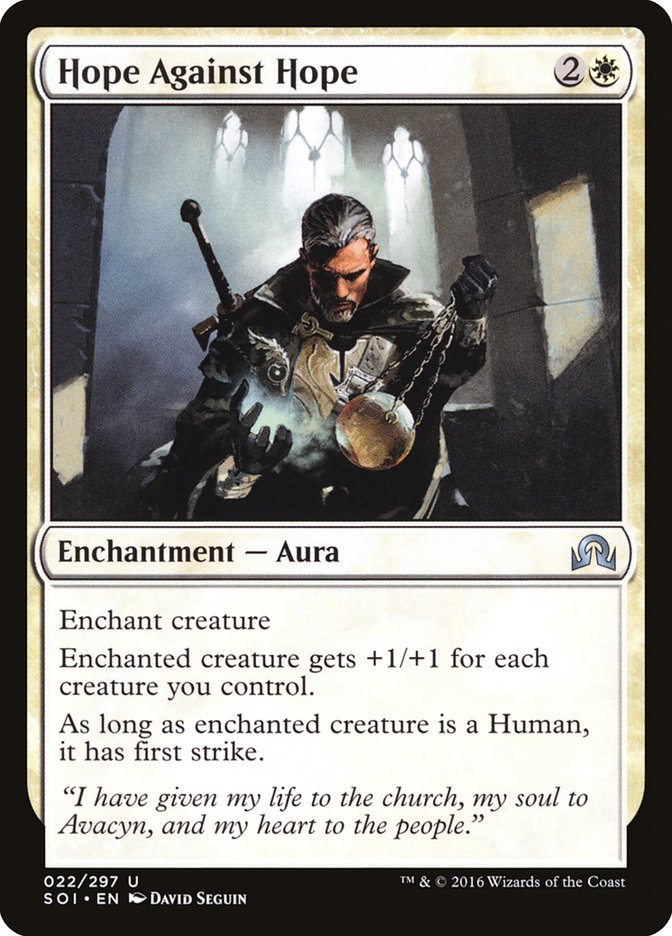 Hope Against Hope [Shadows over Innistrad] | Gate City Games LLC