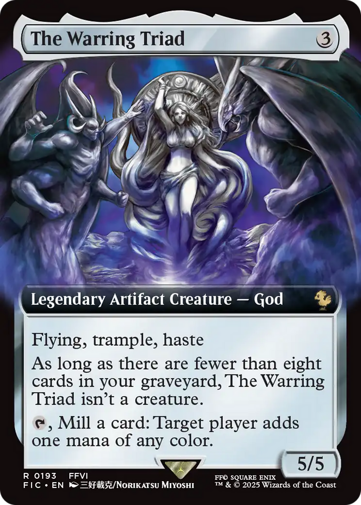 The Warring Triad (Extended Art) [FINAL FANTASY Commander] | Gate City Games LLC