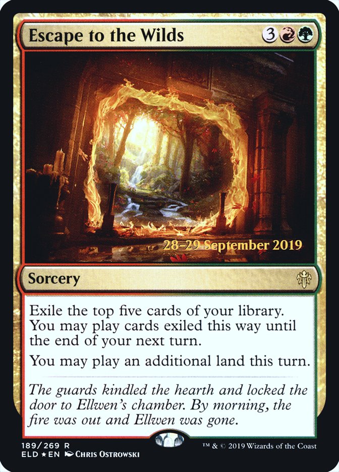 Escape to the Wilds [Throne of Eldraine Prerelease Promos] | Gate City Games LLC