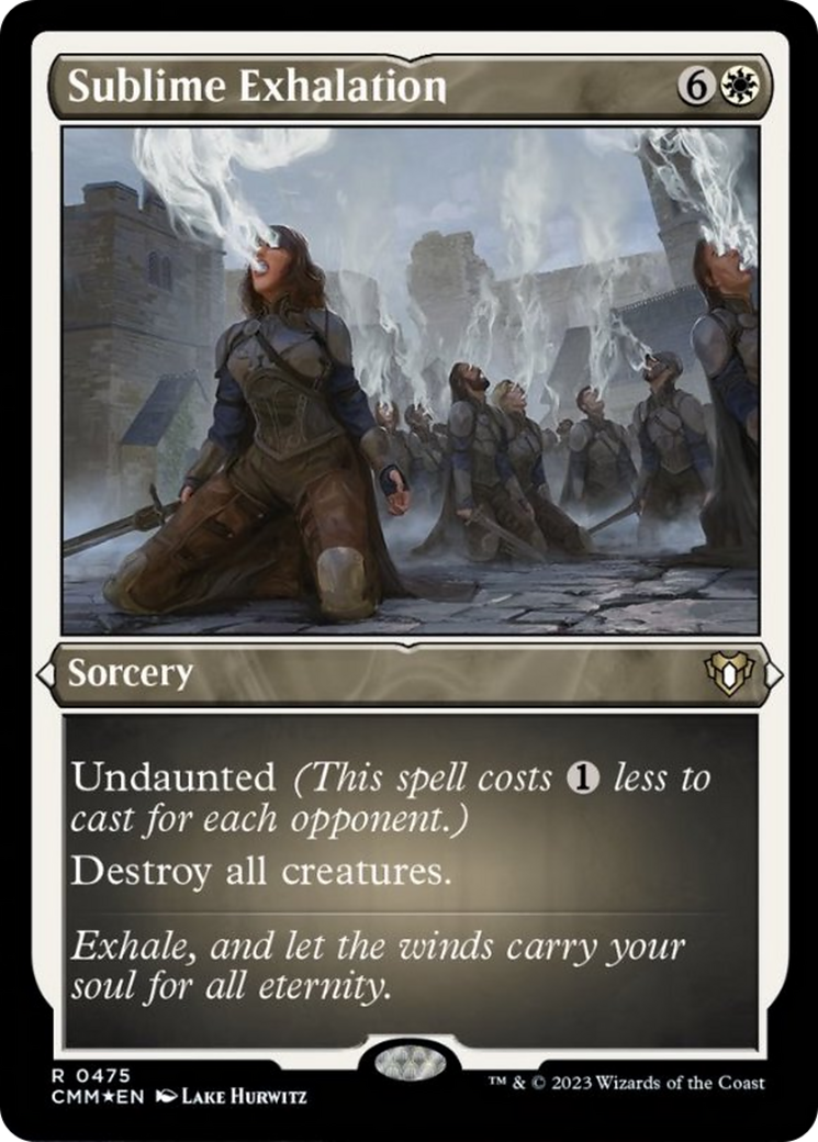 Sublime Exhalation (Foil Etched) [Commander Masters] | Gate City Games LLC