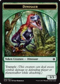 Dinosaur // Treasure (009) Double-Sided Token [Ixalan Tokens] | Gate City Games LLC
