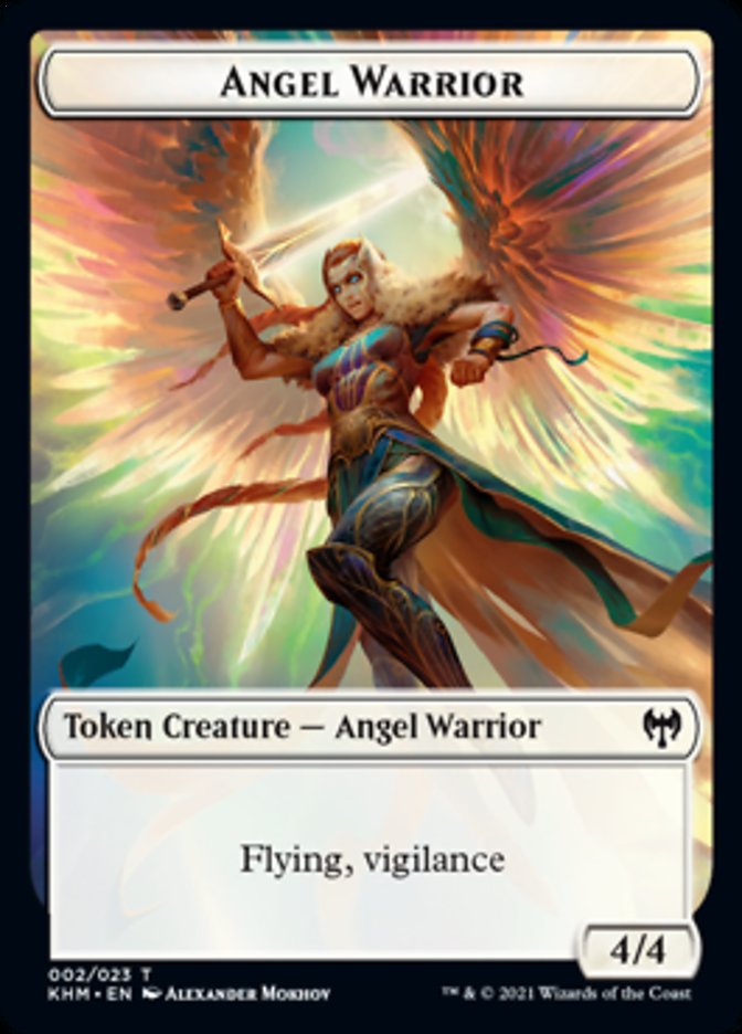 Angel Warrior Token [Kaldheim Tokens] | Gate City Games LLC