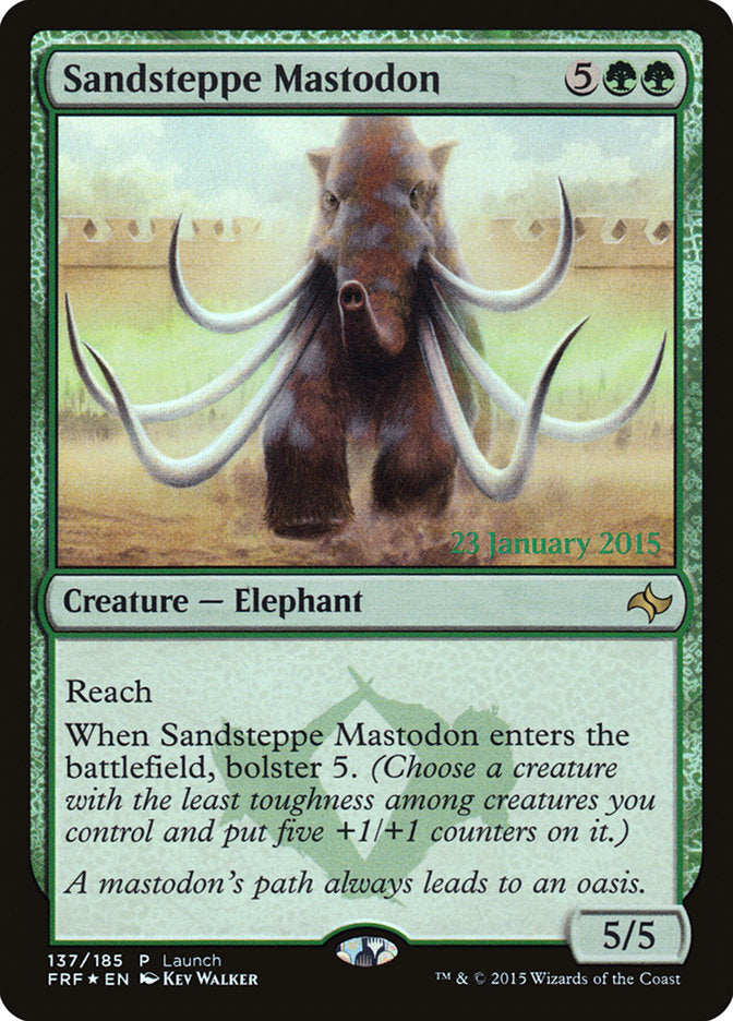 Sandsteppe Mastodon (Launch) [Fate Reforged Prerelease Promos] | Gate City Games LLC